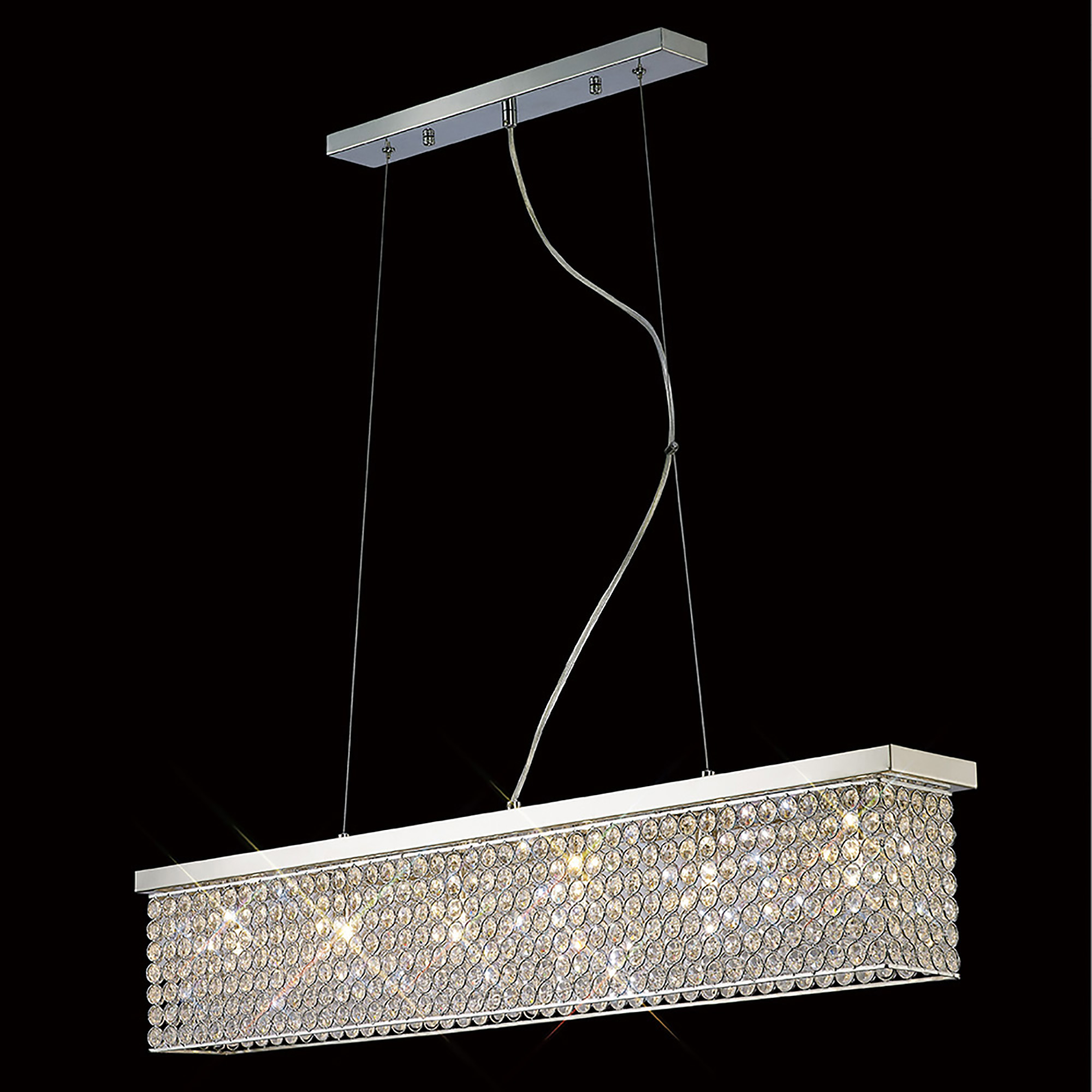 IL30433  Piazza Crystal Pendant 6 Light